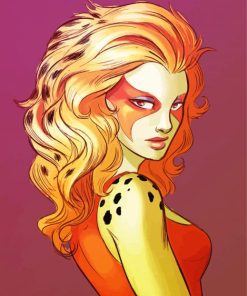 ThunderCats Cheetara paint by number