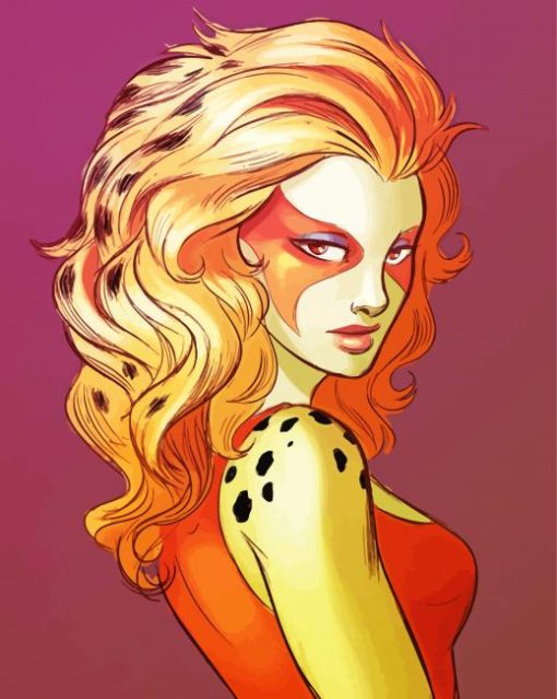 ThunderCats Cheetara paint by number