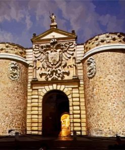 Toledo Puerta De Bisagra paint by numbers