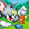 Tom And Jerry Golfers paint by number