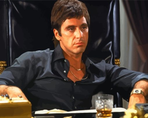 Tony Montana Scarface paint by number