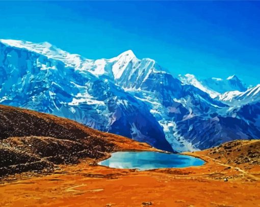 Trekking Pokhara Annapurna paint by numbers