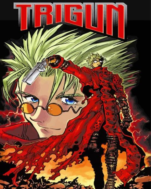 Trigun Vash The Stampede paint by number