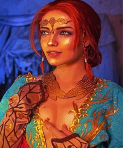 Triss Merigold Witcher paint by number