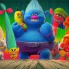 Trolls Animation Characters paint by number