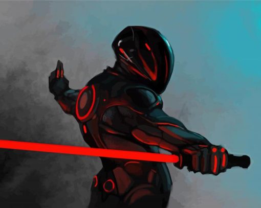 Tron Film Rinzler paint by number