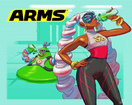 Twintelle Arms Character paint by number