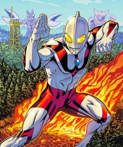 Ultraman Superhero paint by numbers