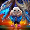 Undertale Game Sans paint by numbers