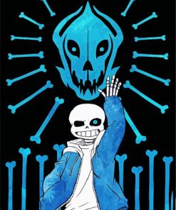 Undertale Sans paint by numbers