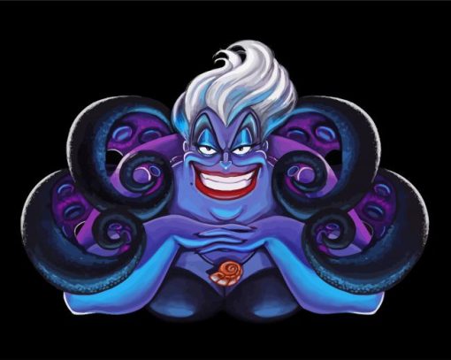 Ursula The Little Mermaid paint by number