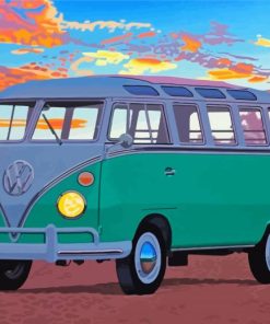 WW Camper Van paint by numbers