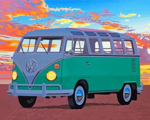 WW Camper Van paint by numbers