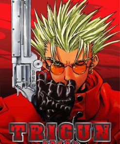 Vash The Stampede Trigun Manga Anime paint by number