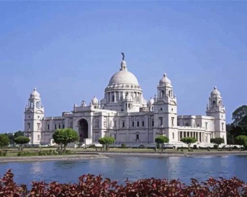 Victoria Memorial Kolkata paint by numbers