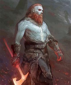 Vikings Odin paint by number