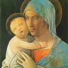 Virgin And Child Andrea Mantegna paint by numbers