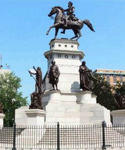 Virginia State Capitol In Richmond paint by number