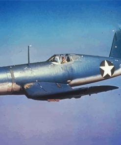 Vought F4u Corsair Aircraft paint by numbers