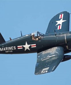 Vought F4u Corsair paint by numbers