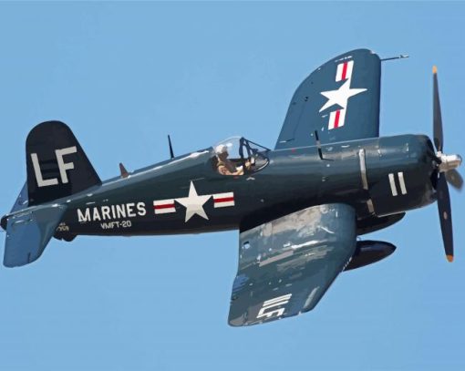 Vought F4u Corsair paint by numbers