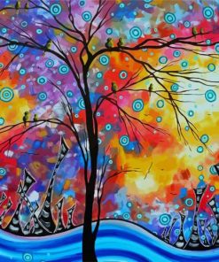 Whimsical Tree paint by numbers