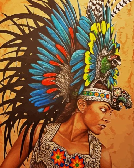 Xochiquetzal Girl paint by numbers