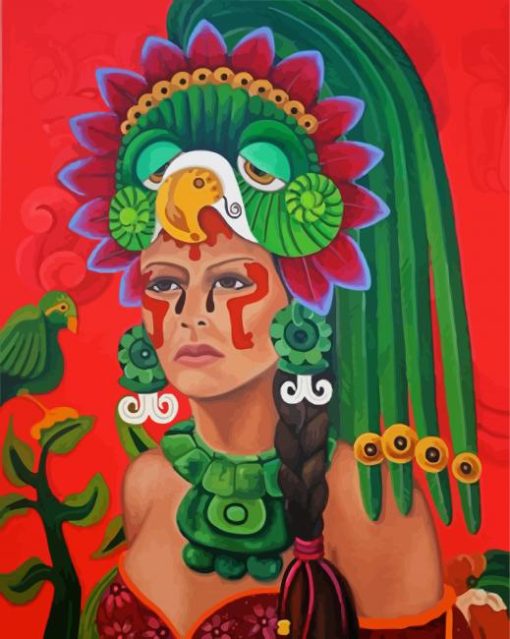 Xochiquetzal Lady paint by numbers