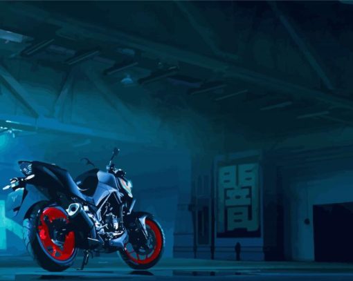 Yamaha MT paint by numbers