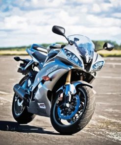 Yamaha R6 Motorcycle paint by numbers