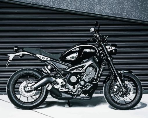 Yamaha XSR900 paint by numbers