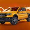 Yellow Ford Ranger Car paint by number