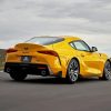 Yellow Supra Car paint by numbers