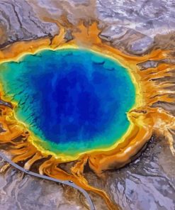 Yellowstone Volcano paint by number