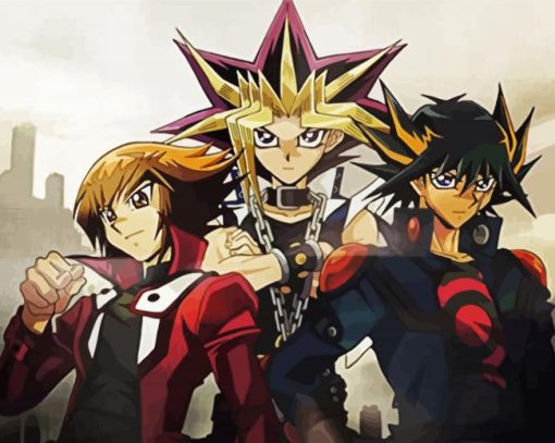 Yu Gi Oh Manga Anime Character paint by numbers