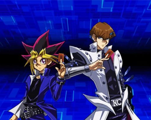 Yu Gi Oh And Seto Kaiba Characters paint by numbers