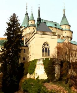 Aesthetic Castle Of Spirits Slovakia paint by number