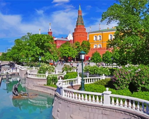 Aesthetic Alexander Garden Russia paint by numbers