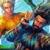 Aesthetic Aquaman paint by number