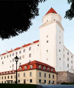 Aesthetic Bratislava Castle Slovakia paint by number