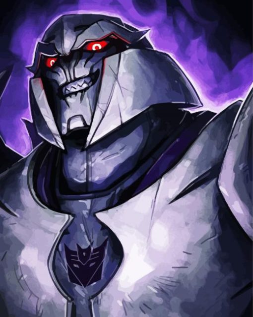 Aesthetic Megatron Illustration paint by numbers