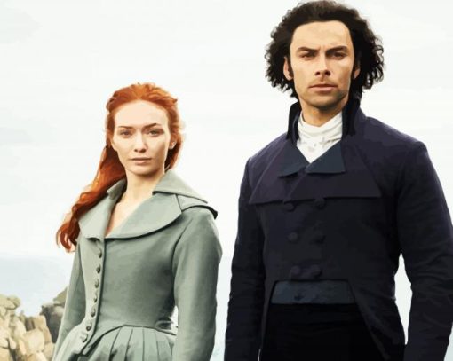 Aesthetic Poldark Illustration paint by number