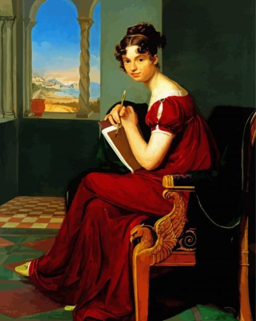 Aesthetic Regency Lady paint by number