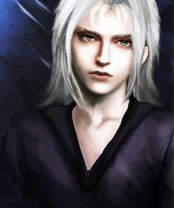 Aesthetic Sephiroth paint by number