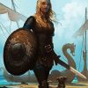 Aesthetic Shieldmaiden paint by number