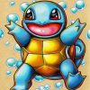 Aesthetic Squirtle Pokemon paint by number