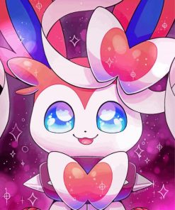 Aesthetic Sylveon Anime paint by number