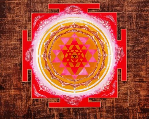 Aesthetic Yantra paint by number