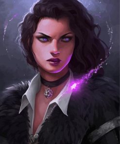 Aesthetic Yennefer Witcher paint by number