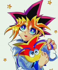 Aesthetic Yugi Muto paint by number